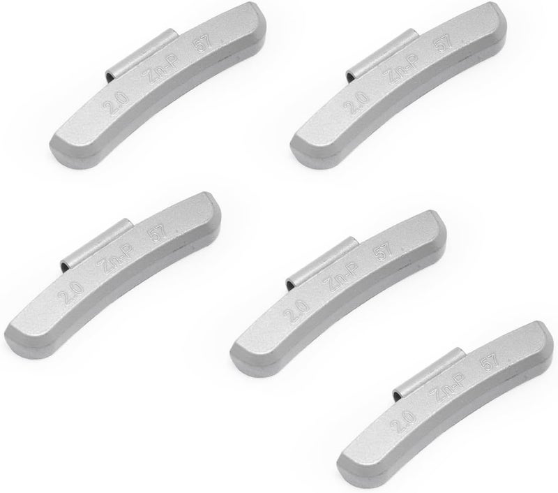 CKAuto P Series Zinc Clip on Wheel Weights 2.0oz, Coated, 25Pcs/Box Fit for Steel Wheel - Image 3